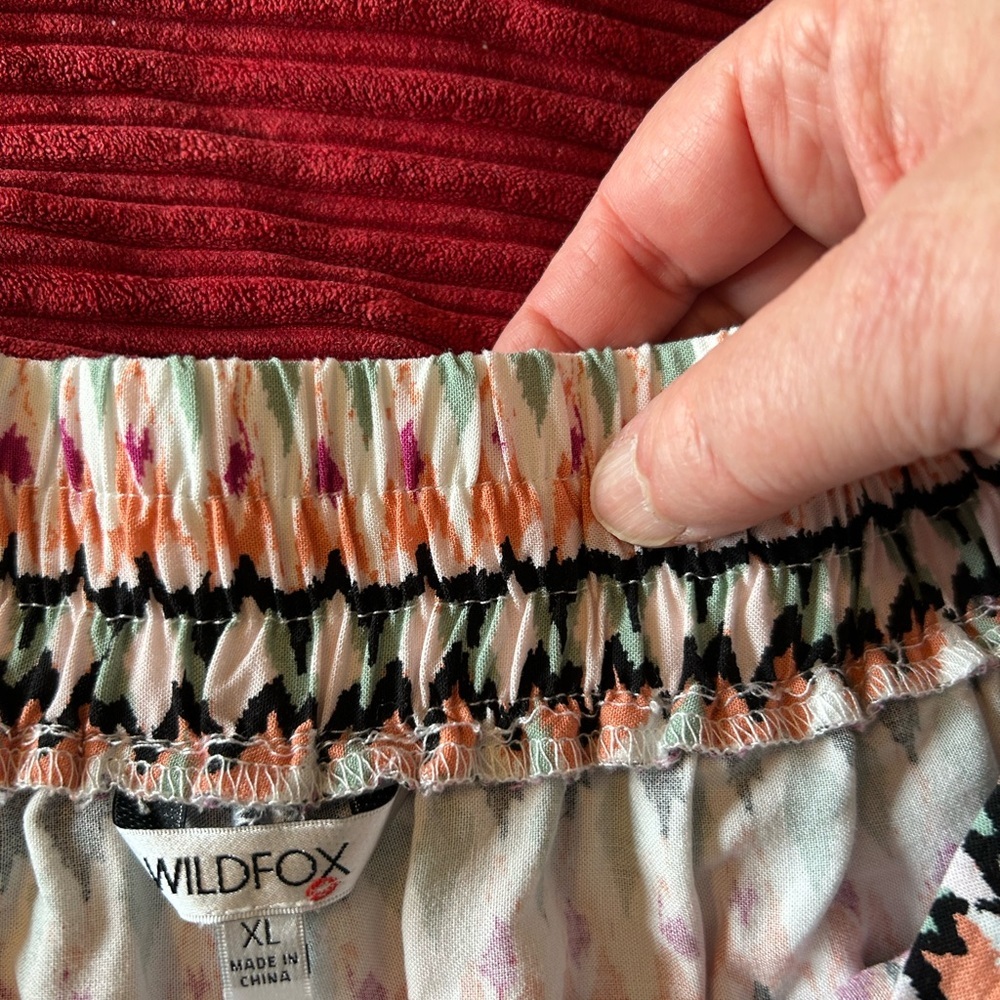 Wildfox Boho Pull-On Elastic Shorts. Size XL. - Picture 5 of 10